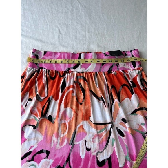 NWT Lane Bryant A-Line Skirt 18 /20 Floral Pink Spring Summer Beach Cruise Vacay - Picture 7 of 8